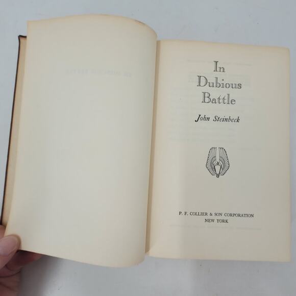 Vintage 1936 Steinbeck Hardcover Book – Classic Retro Library Aesthetic Find - Picture 6 of 9